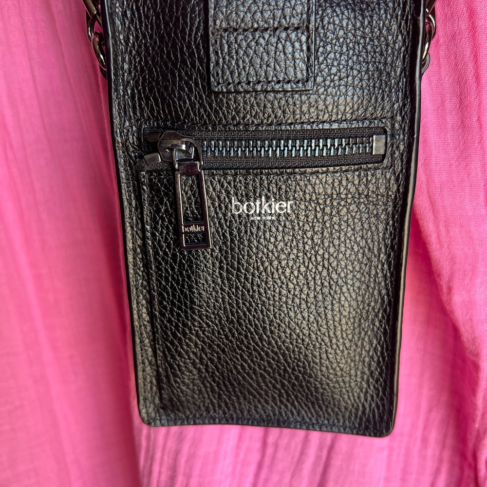 Botkier - Woman’s Black Belt Crossbody  Bag Sleek and Versatile